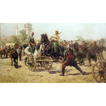 РЕПРОДУКЦИИ НА КАРТИНИ  Конски пазар (1899)